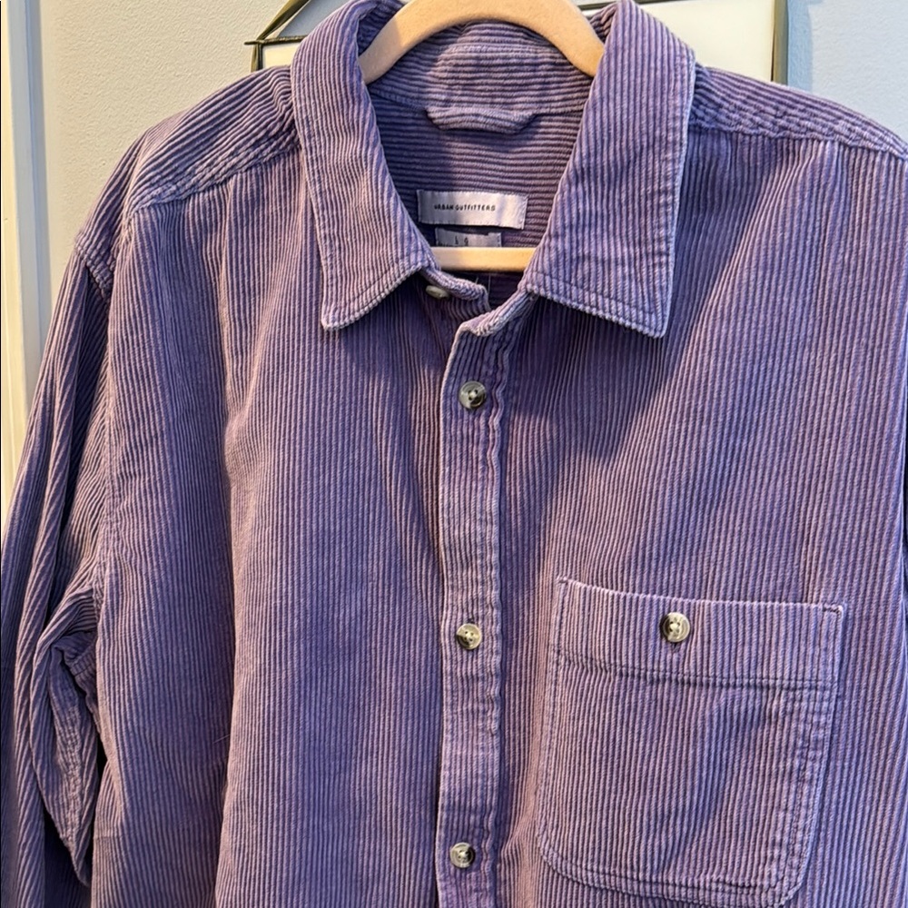 Urban Outfitters Purple Corduroy Button Down Shirt
